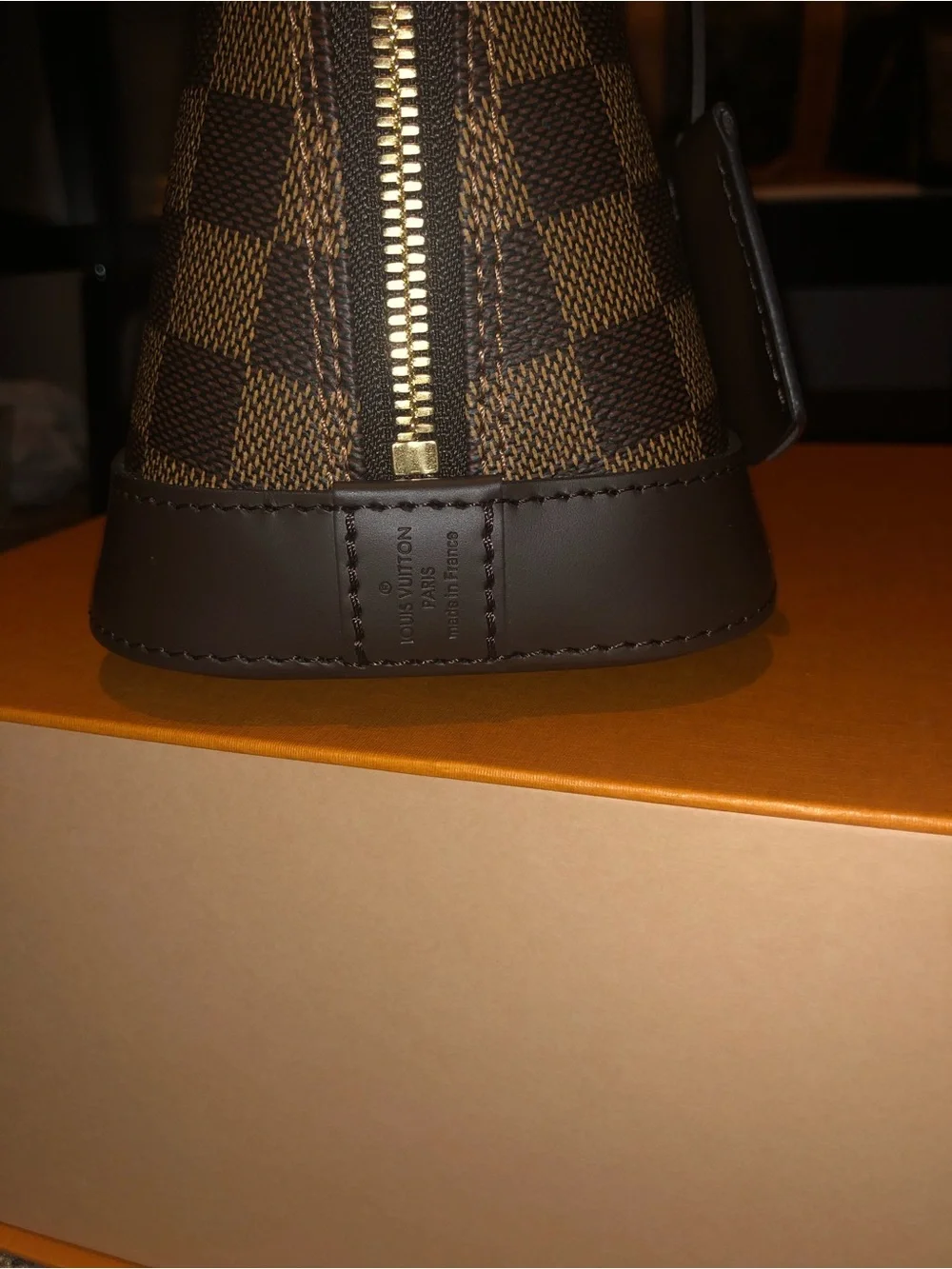 Louis Vuitton Damier Ebene Alma BB Mini Satchel in Brown